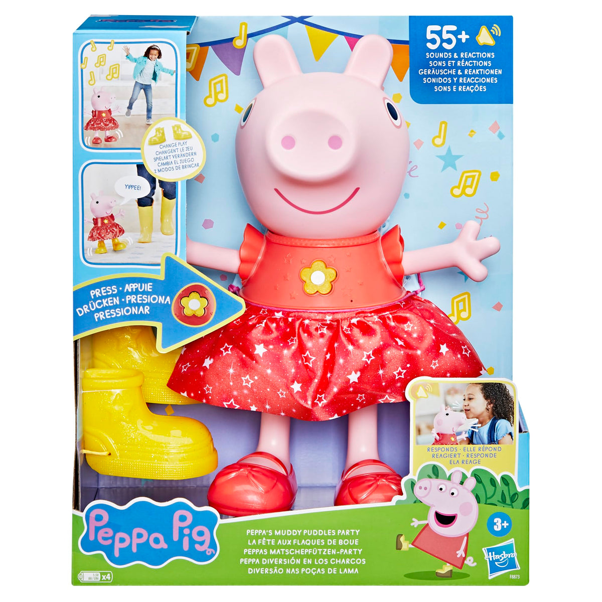 Peppa Pig sparkly party dress for festive singing and dancing