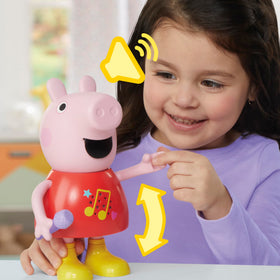 Peppa Pig Talk & Sing Peppa Doll four songs for sing-along fun.
