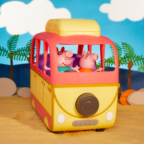 Peppa Pig Visit Australia campervan side view emphasizes portable play on the go