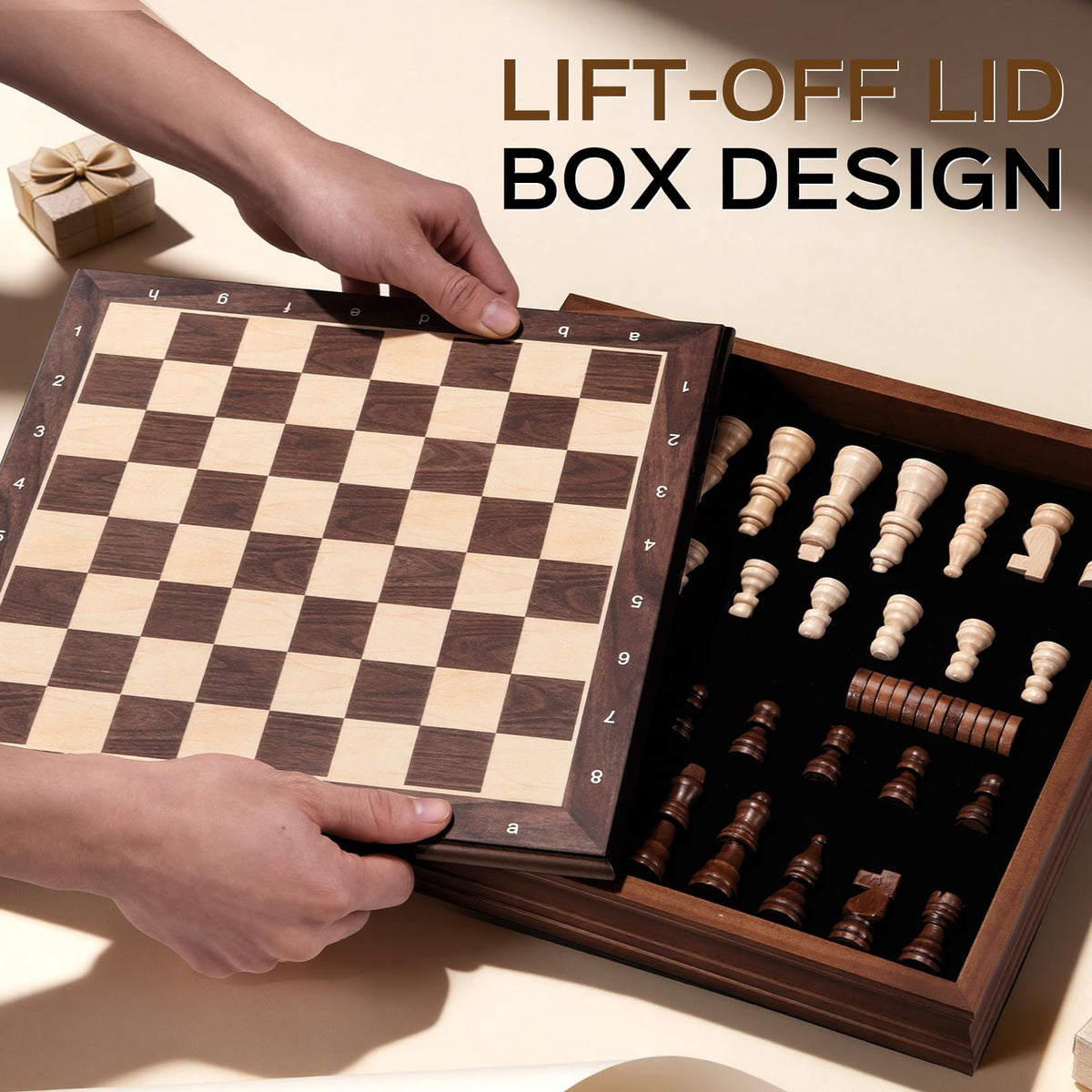 Peradix non-magnetic checkers pieces glide smoothly