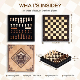 Peradix chess set checkers pieces accompanying smooth glide play.