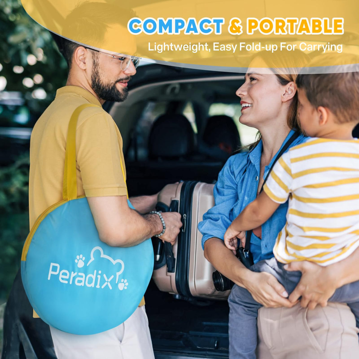 Peradix detachable mosquito net keeps insects out during play