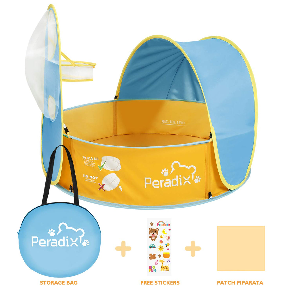 Peradix durable nylon construction withstands outdoor use during seasons.