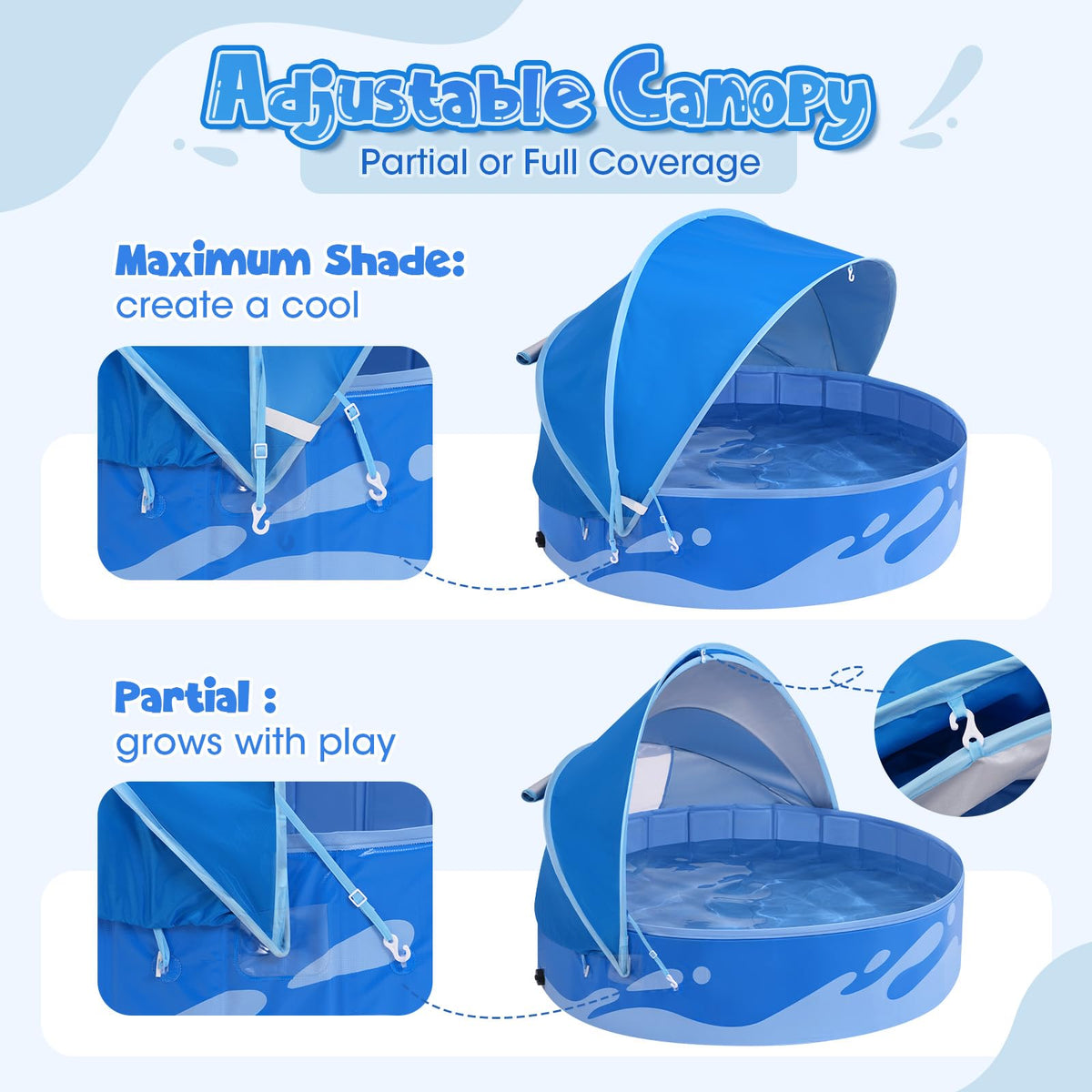 Peradix foldable pool with carry bag for easy travel.