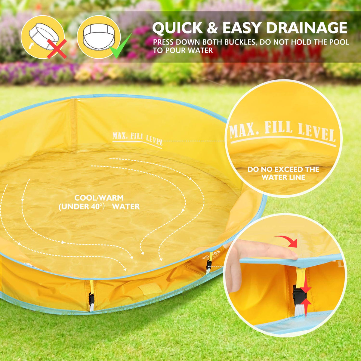 Peradix large ball pit area fits two kids for shared backyard fun.