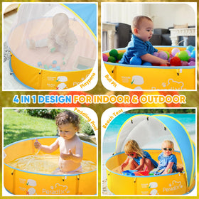 Peradix paddling pool for kids provides spacious water play area