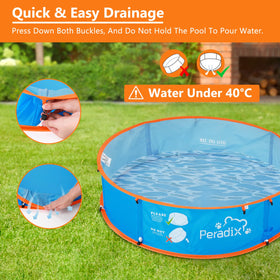 Peradix paddling pool tent folds into a compact carry bag
