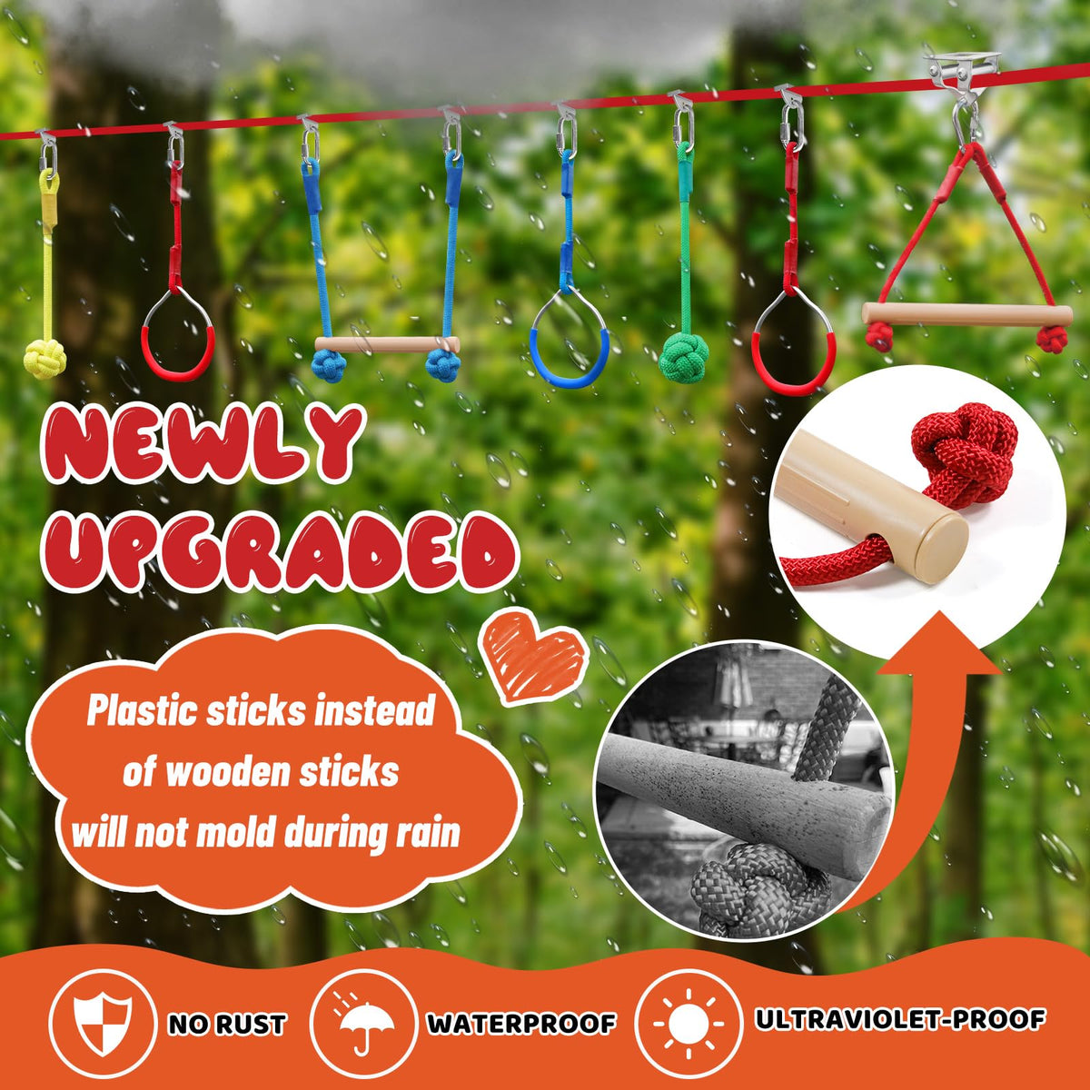 Perantlb Rope ladder highlights climbing skills during play
