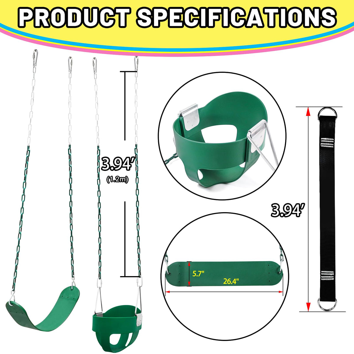 Perantlb tree swing assembly image showing easy backyard setup.