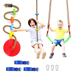 Perantlb tree swing climbing rope assembly shown for easy backyard setup and family play