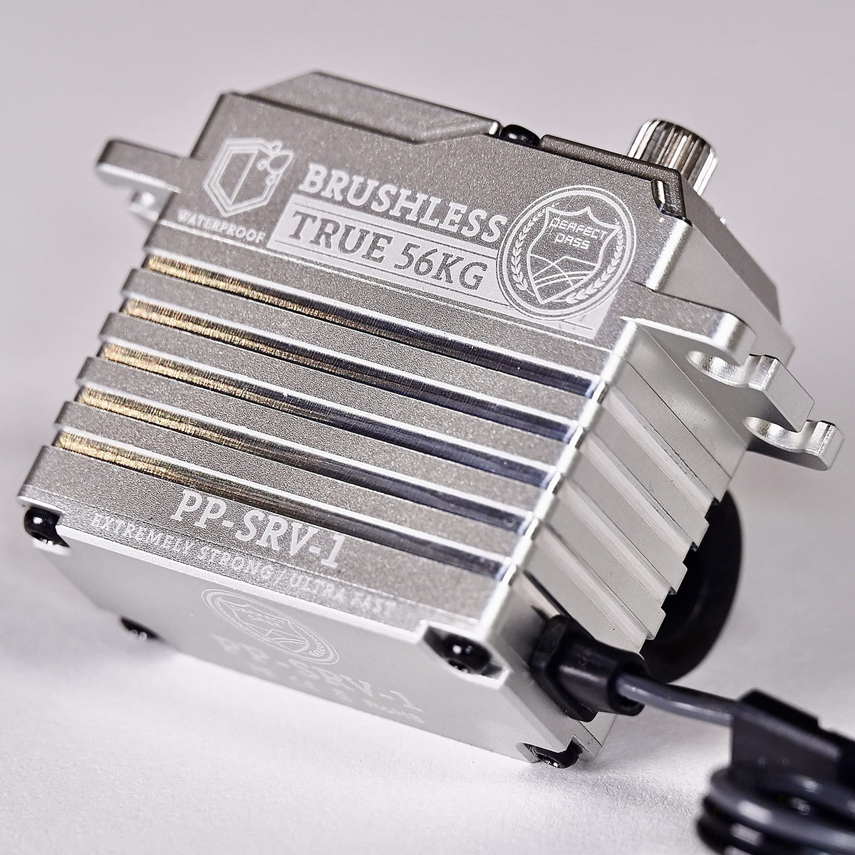 Perfect Pass Monster digital brushless servo with metal gears for precise control.