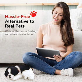 Perfect Petzzz Border Collie synthetic fur closeup emphasizes soft feel