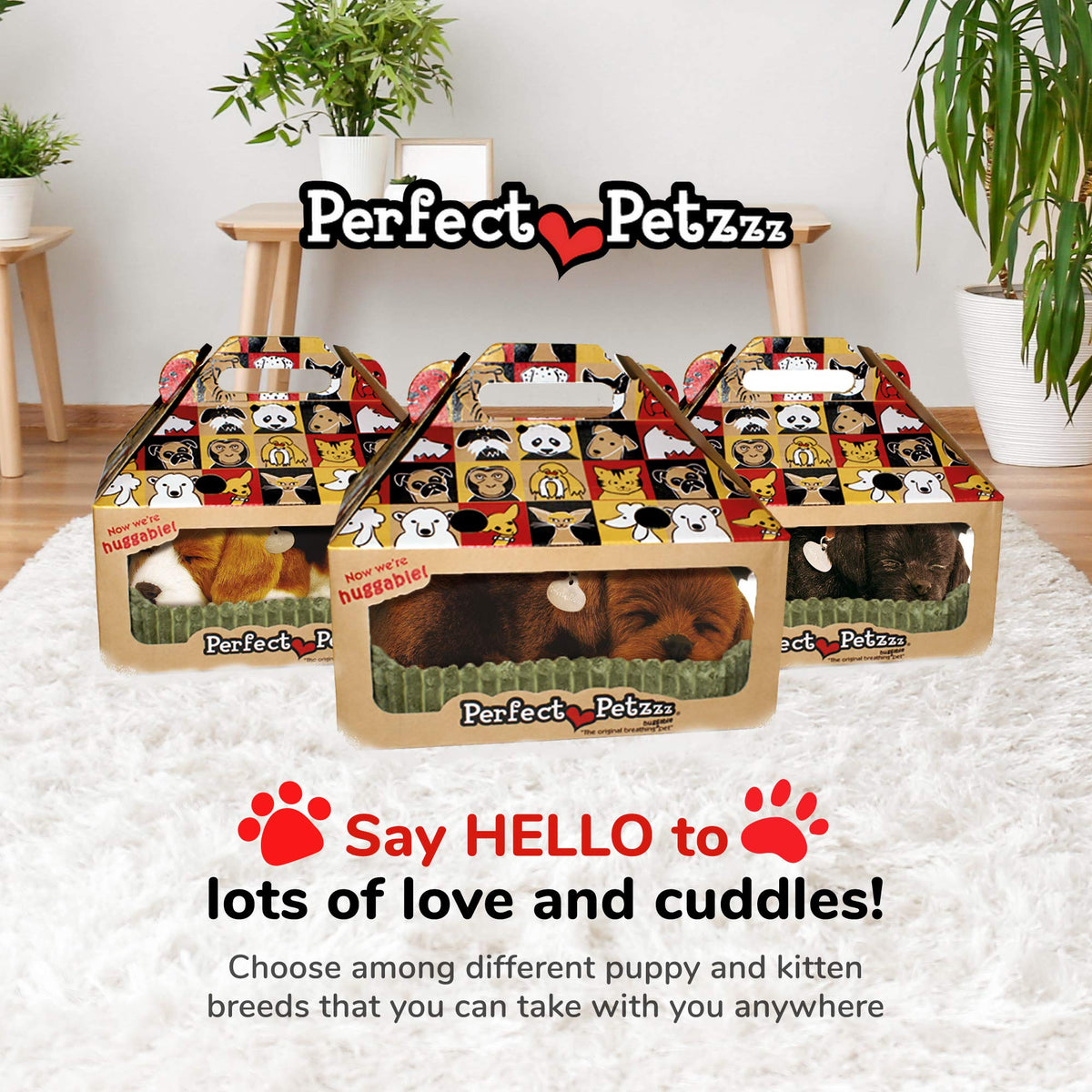 Perfect Petzzz Chocolate Lab kid-friendly toy for ages 3 and up.