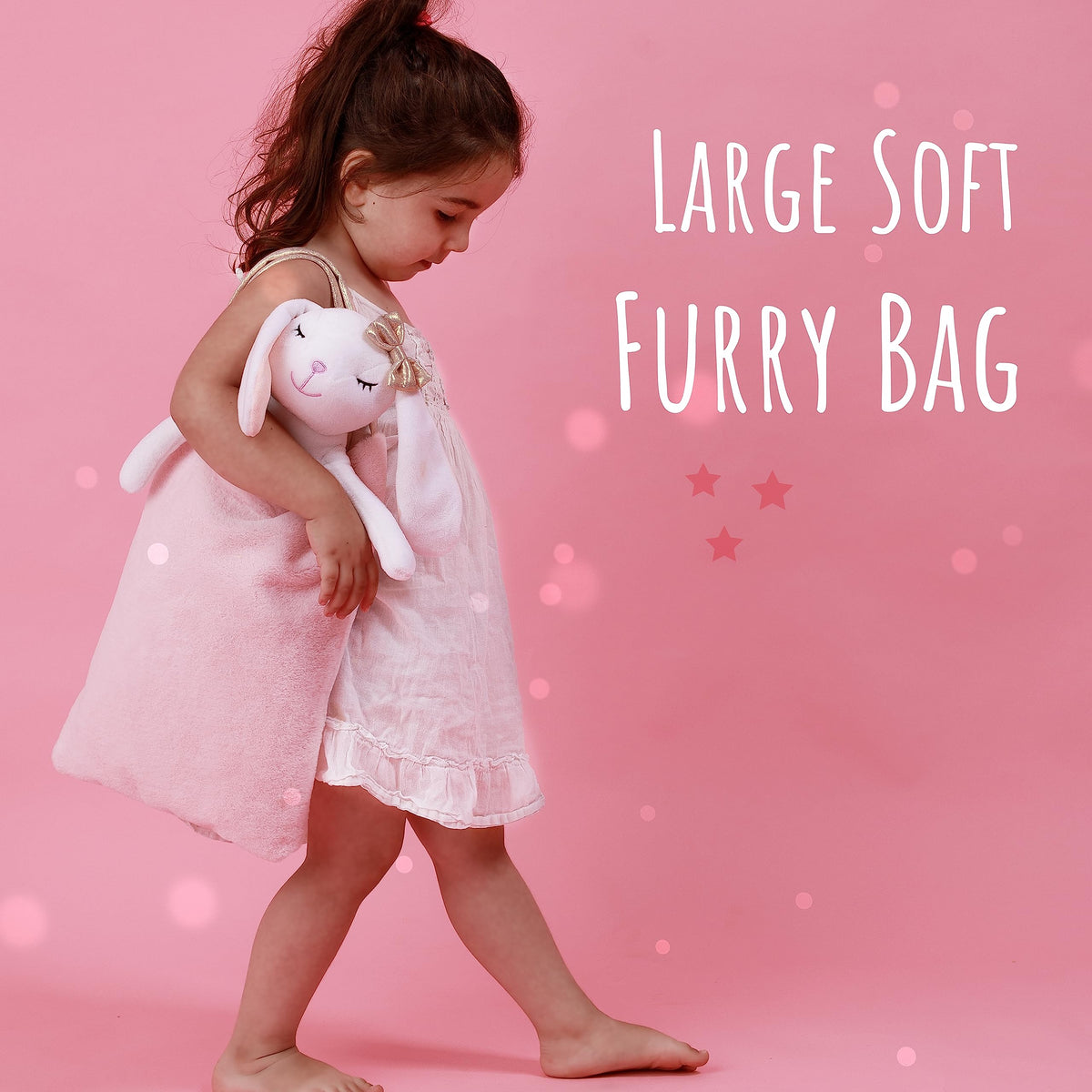 Perfectto Design Bunny Ballerina doll with white tutu for graceful posing