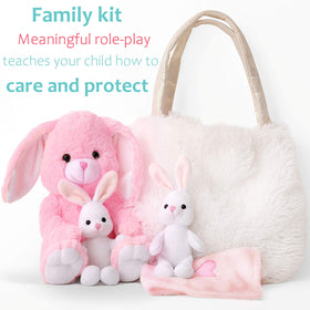 Perfectto Design second baby bunny plush adds to caring family storytelling