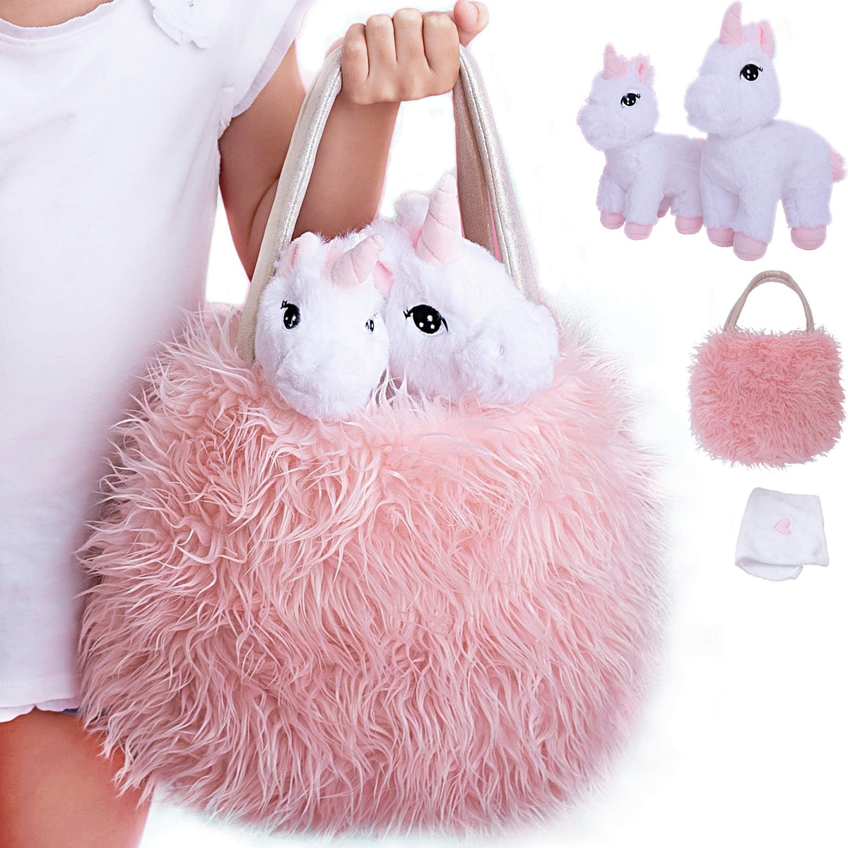 Perfectto Unicorn Mommy plush, a soft cuddly toy for imaginative play.