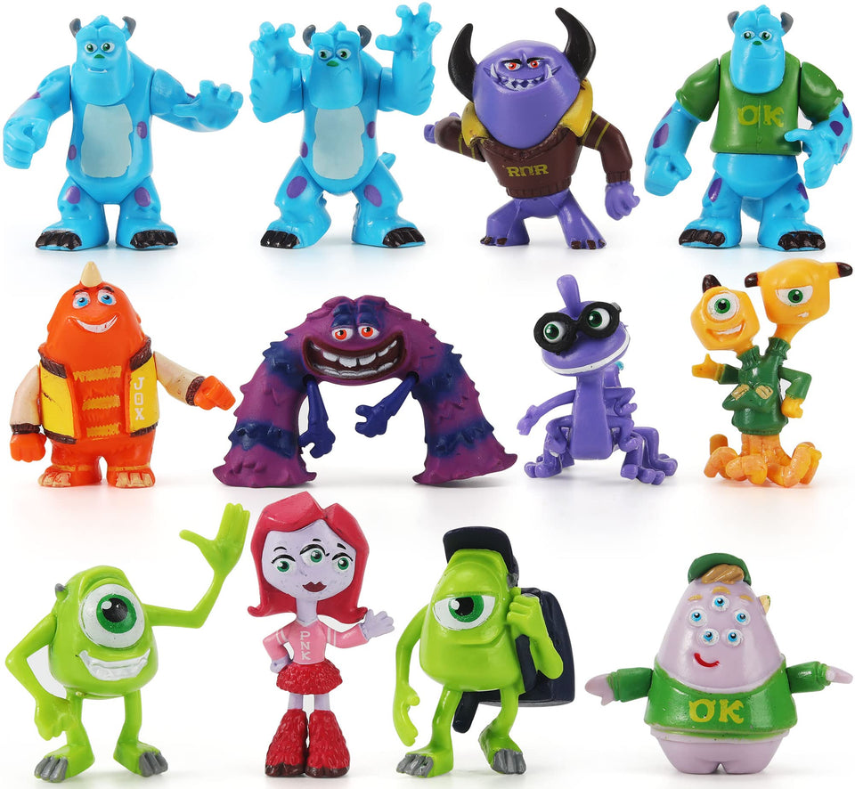 Perftsaly monsters cake toppers set for decorating cakes and cupcakes.
