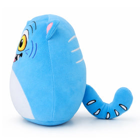 Periyholev 8-inch blue tiger plush ideal gift for kids and collectors.