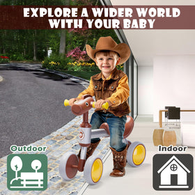PerKidern four-wheel stability for indoor and outdoor play