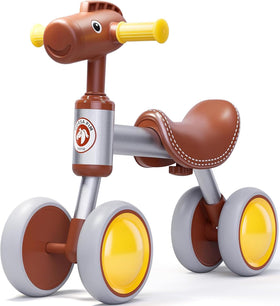 PerKidern baby balance bike front view with horse design for balance