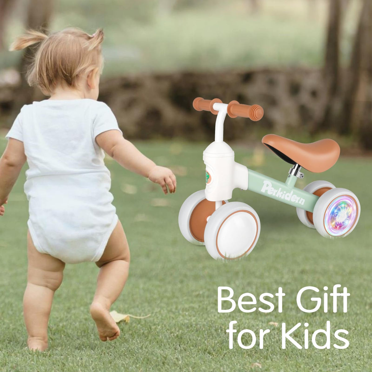 PerKidern lightweight balance bike at 4.12 pounds is easy for toddlers