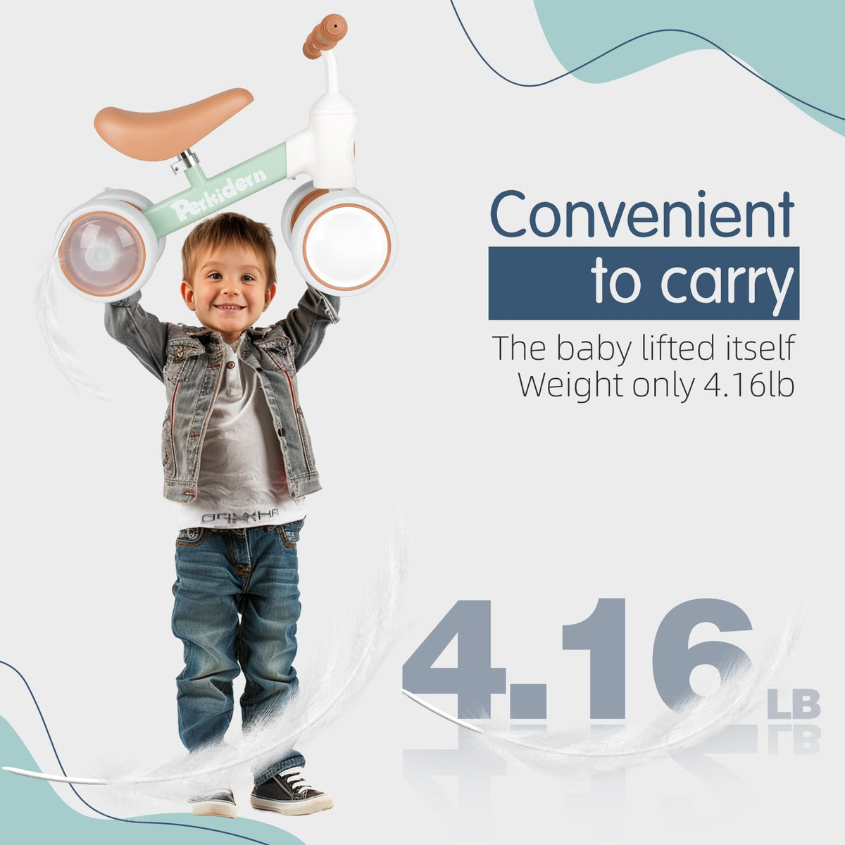 PerKidern safe design with rounded edges for safe play