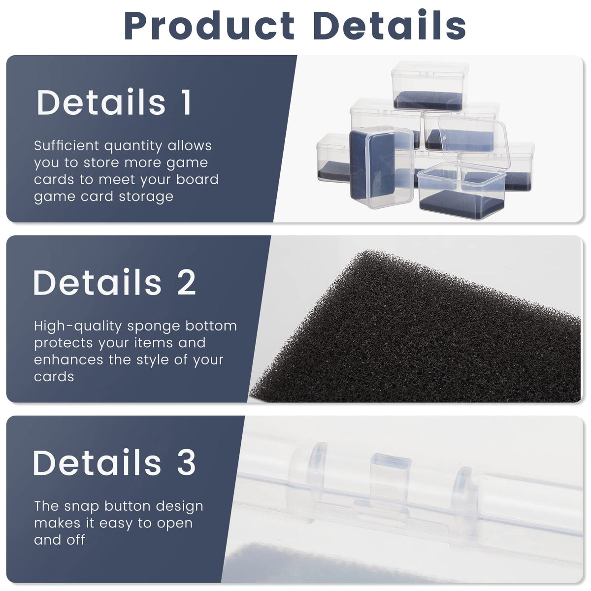 PerKoop transparent shell allows quick labeling and easy card selection