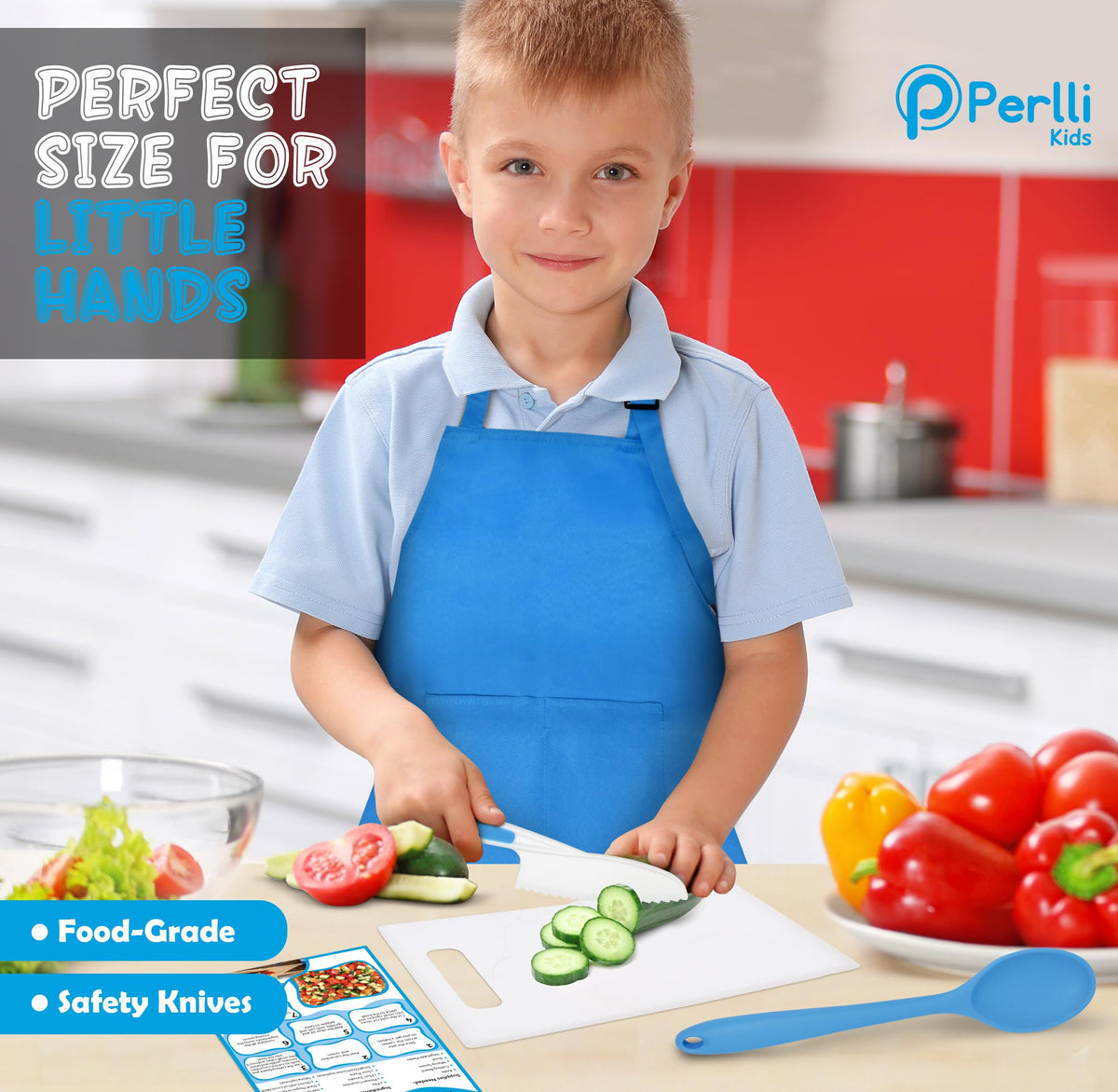 PERLLI digital timer – helps kids track time while cooking along with recipes