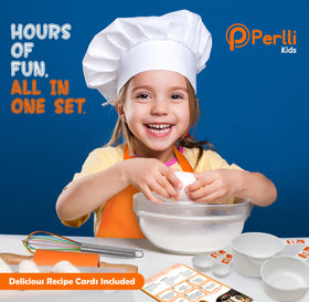 PERLLI Kids Real Cooking Set storage-container keeps gear tidy between sessions