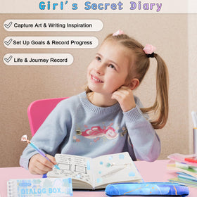 Perpetily diary lock packaging box, ready-to-gift presentation for birthdays and back-to-school.