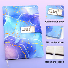 Perpetily diary lock stickers included to personalize entries and boost creativity.