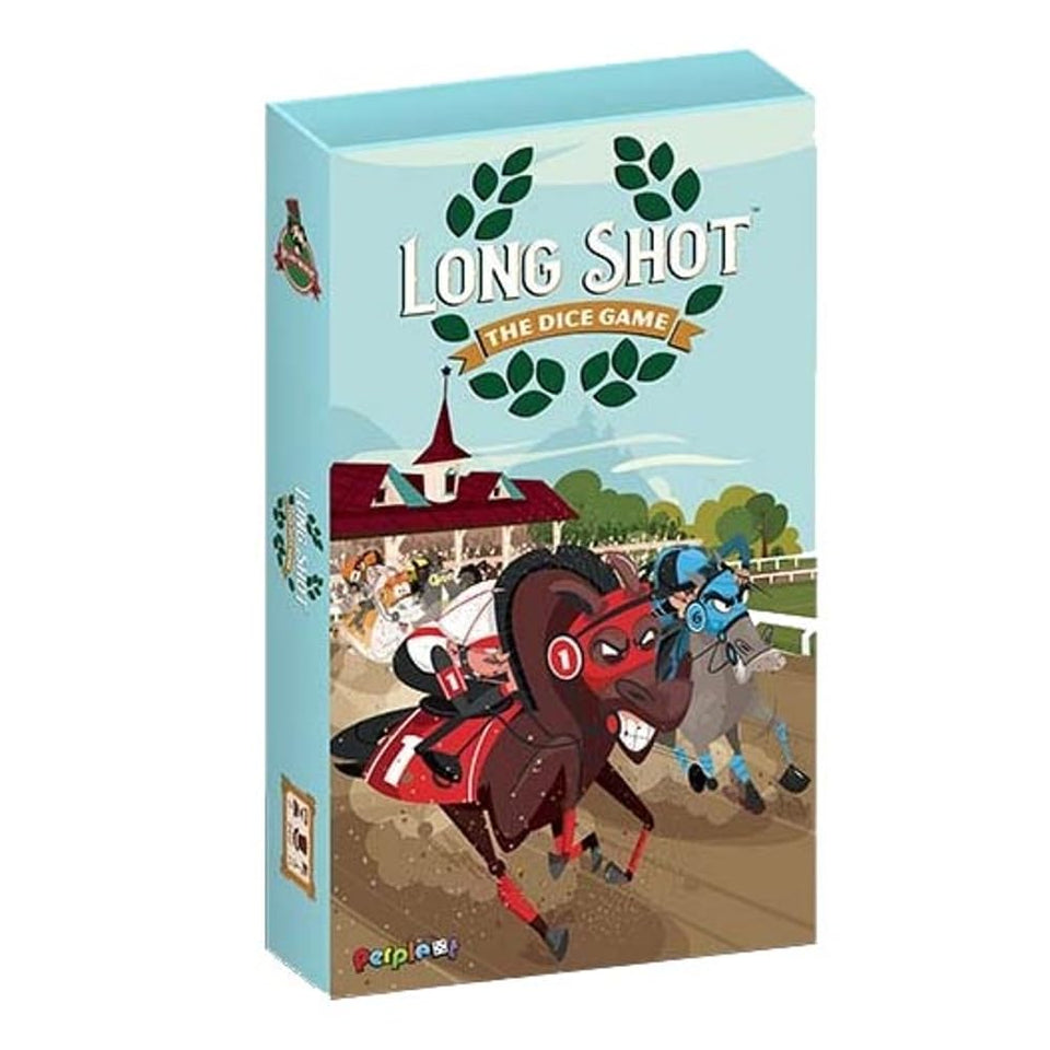 Perplext Long Shot: The Dice Game box for quick setup and social play.