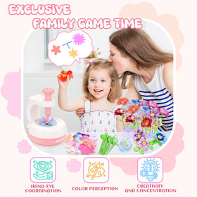 PERRYHOME DIY flower kit showing vibrant fabric petals and mix-and-match creativity.