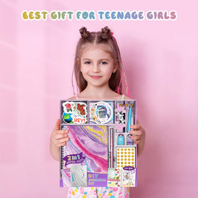 PERRYHOME DIY Journal Kit gift unboxing suggests a fun surprise.