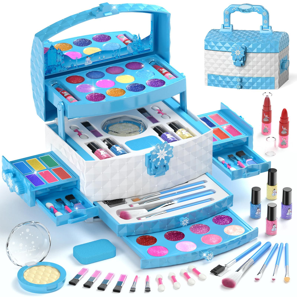 PERRYHOME 56-piece makeup set packaging showcases gift-ready presentation.