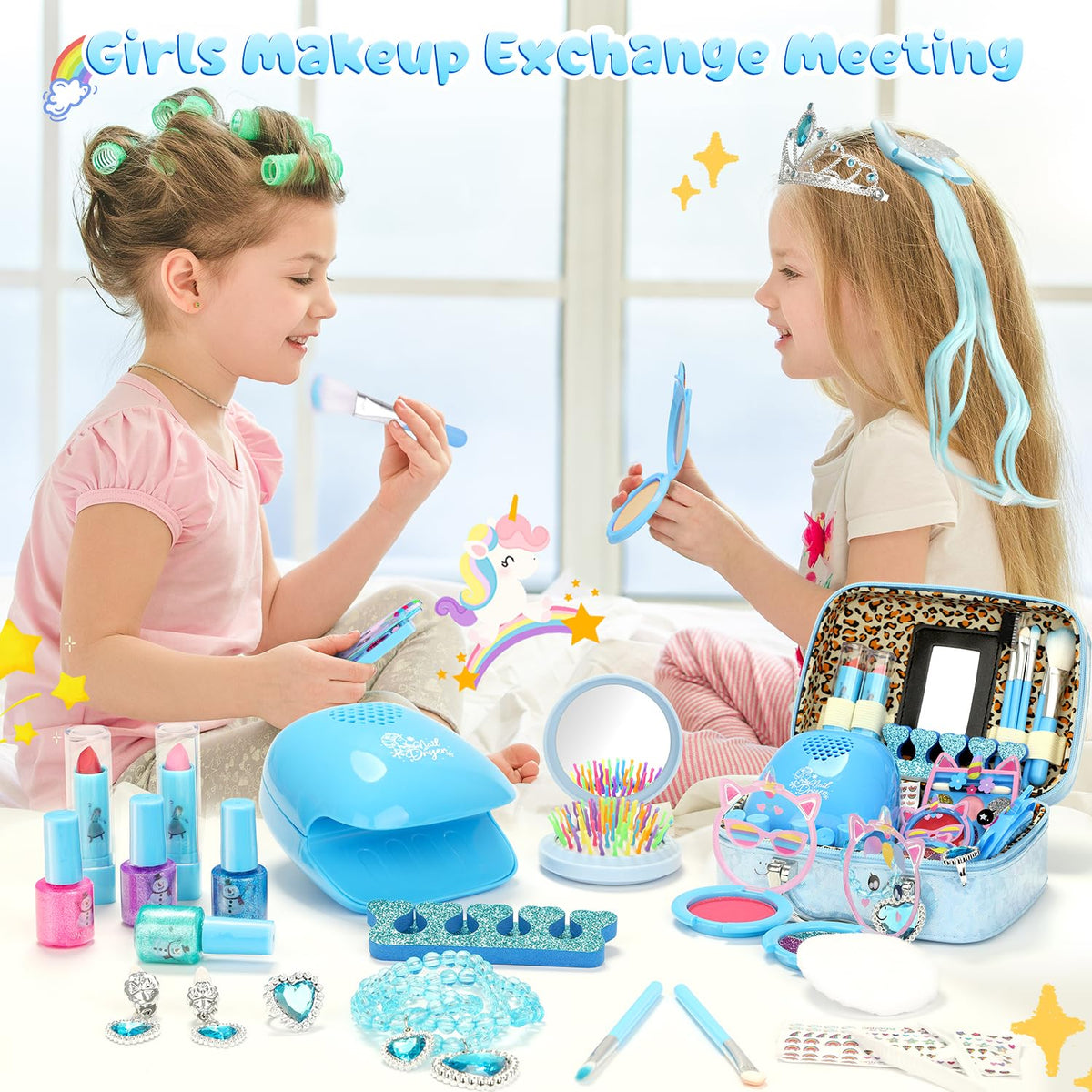 PERRYHOME Kids nail kit colors for playful, quick-dry manicure sessions