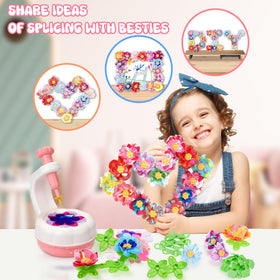 PERRYHOME splicing gameplay with linked petals for custom flower designs.
