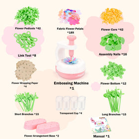 PERRYHOME STEM flower crafts teaching color perception and hand-eye coordination.