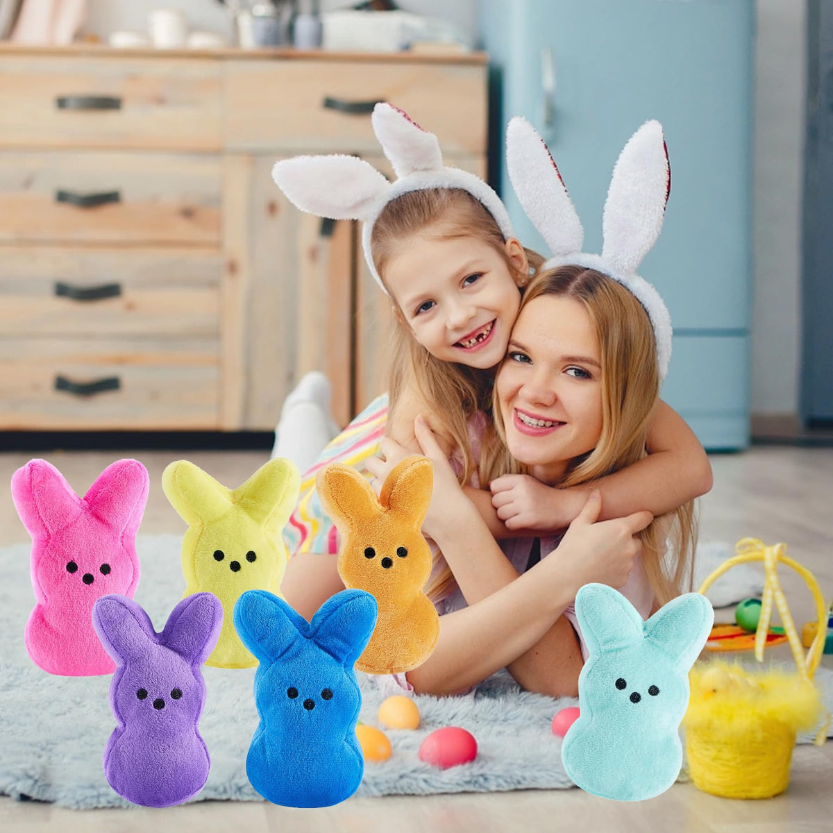 PERUKOYO Easter bunny plush gift-ready for Easter celebrations.