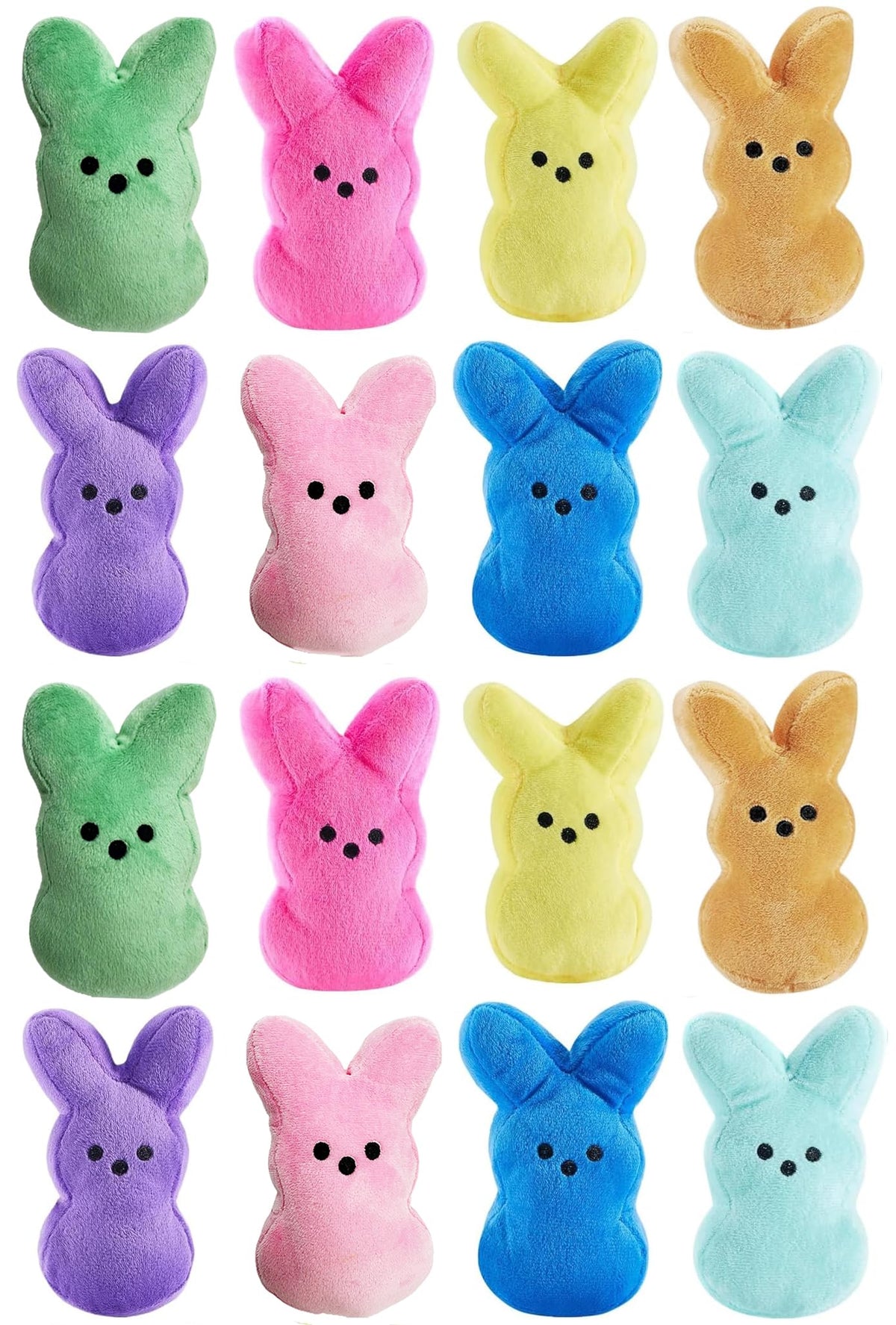 PERUKOYO Easter bunny plush durable stitching for hours of play.