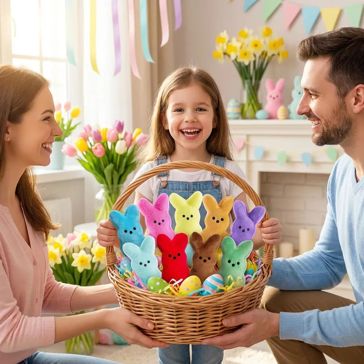PERUKOYO kid-friendly bunny plush, lightweight and comfy for little hands.