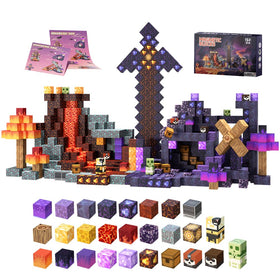 Pesyesp magnetic blocks 150-piece set for creative STEM building and imaginative play.