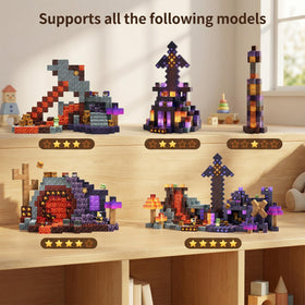 Pesyesp magnetic blocks store easily for classroom or travel use.