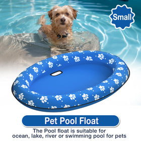 Pet Soft dog float raft floating on water for cooling and play.