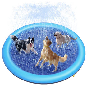 Peteast Splash Pad dog pool for large breeds cooling outdoors