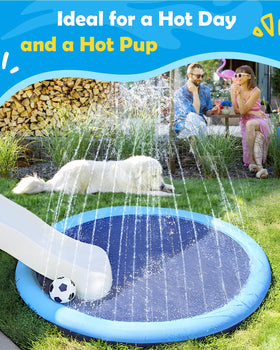 Peteast splash pad with kids enjoying splash time in the yard.
