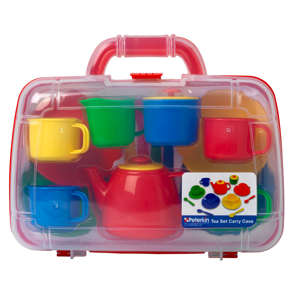 Peterkin carry case opened to reveal complete set for dress-up adventures