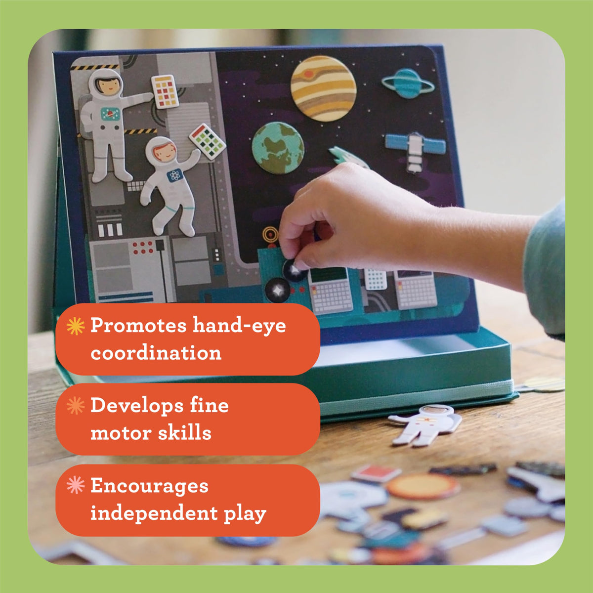 Petit Collage Animal Friends scene supports open-ended play and discovery