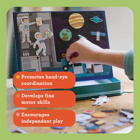 Petit Collage Animal Friends scene supports open-ended play and discovery