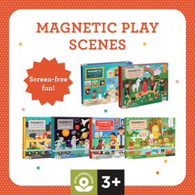Petit Collage Mag Play Scene Pet Hospital Magnetic pieces help organize playtime